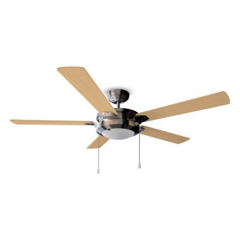 Deckenventilator 52'' mit 5 Flügeln, 62 W, LED-Lampe und Sommer-/Winterfunktion. (1/5)