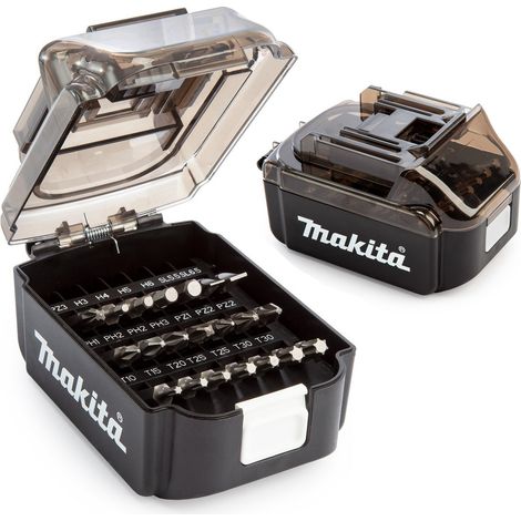 Makita B-68323 Screwdriver Bit Set in LXT Battery Shaped Case - 21 Piece (1/6)