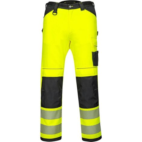 Pantalon PW3 Travail Haute Visibilité PORTWEST Jaune / Noir 54. (1/2)