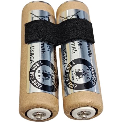 Panasonic 2x batteria 54.5mm Ni-MH 1.2V 1100mAh rasoio ER1510 ER1512 ER154 (1/3)