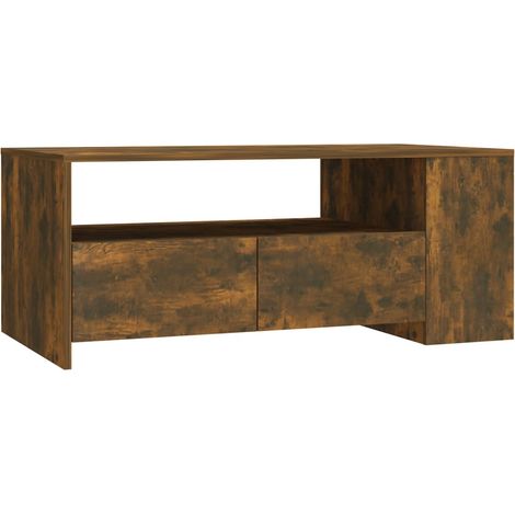 Maison Exclusive - Couchtisch Räuchereiche 102x55x42 cm Holzwerks