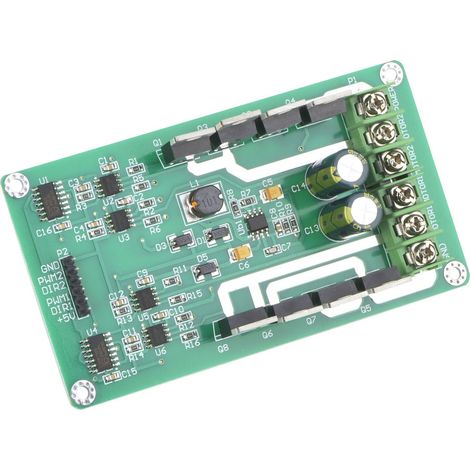 Carte de module de commande de moteur double, circuit intégré de commande en pont en H, MOSFET IRF3205 CC, 3-36 V, 10 A crête, 30 A (1/5)
