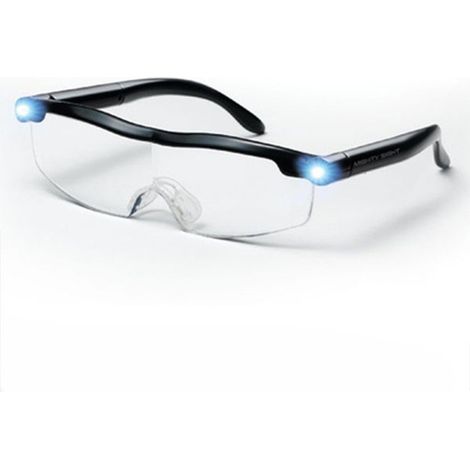 Loupe de lecture - Loupe éclairante - Avec éclairage LED - Grossissement 1,6x - Correction visuelle +2,5x - Conception ergonomique pour un confort optimal (1/5)