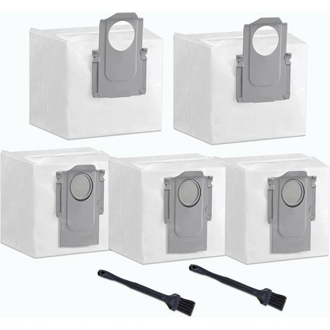 Lot de 5 Sacs à Poussière pour Aspirateur Roborock S7 MaxV Ultra / S7 Pro Ultra / Q7 Max / Q7 Max Plus / Q5+,Accessoires de Remplacement pour base d'aspirateur Grande Capacité 3,5 L-RAPANDA (1/5)