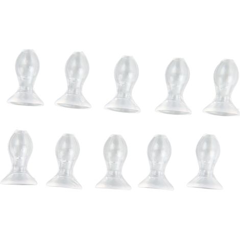 10pcs Embouts Silicone pour Amplificateur Auditif, Accessoires de Remplacement pour Prothèse Auditive BTE, Taille L, Oreillettes Douces (1/5)