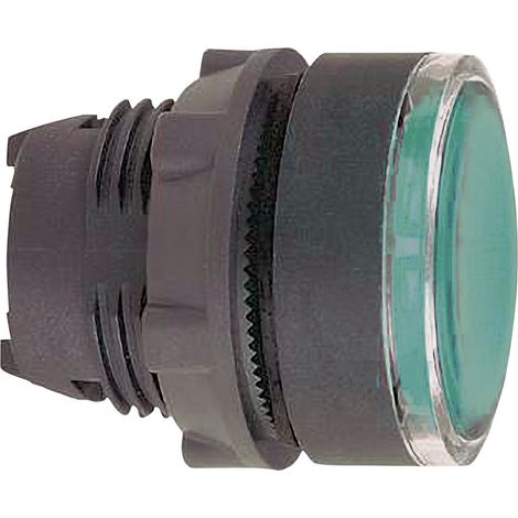 Unterputz-Impulskopf, transparent, blau, Schutzart IP65, 230 V, für den Außenbereich.