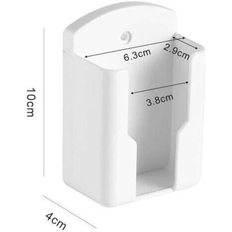 Lot de 2 supports muraux pour télécommandes - Organisateur de télécommande - Porte-stylo - Support mural pour climatisation - Étagère de rangement (1/4)