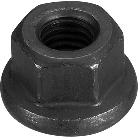 M8 Bride Hexagone Verrouillage Écrou, Grade 12.9 carbone Acier Noir Oxydé Fini Hex Bride Écrou pour Machines (1/5)