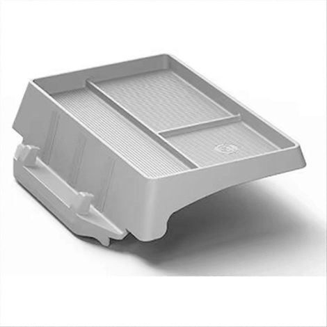 Aufbewahrungsbox für das Armaturenbrett von Tesla Model 3 und Model Y, aus grauem Silikon. (1/5)