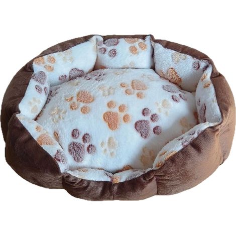 Panier pour chien, tapis en peluche douce et chaude, niche pour petits chiens, (1/4)