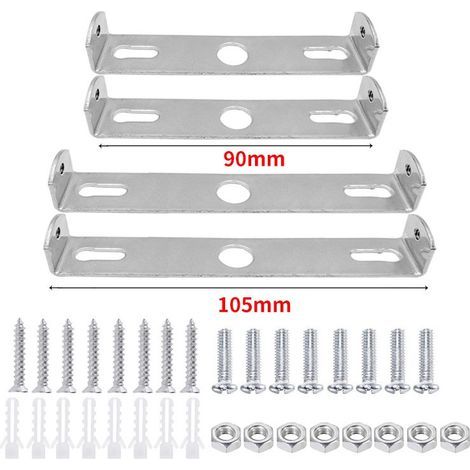 4 Pièces Support de Fixation Plafonnier 90mm/105mm Luminaires Support de Plaque de Plafond Plaques de Lampe de Plafond pour Plafonnier (1/5)