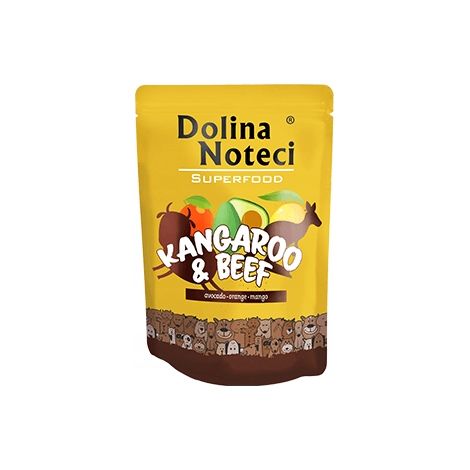 Nourriture humide pour chien SUPERFOOD KANGOUROU AU BOEUF et aux fruits 300 g