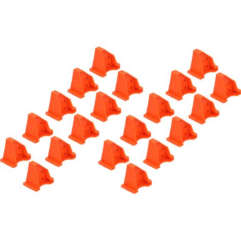 Lot de 20 entretoises de sol triangulaires compatibles ABS et stratifié - Outils industriels (1/5)
