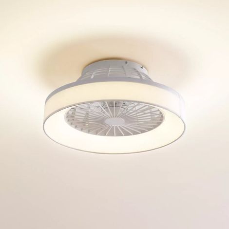 [GEBRAUCHT] B-Ware Lindby Led Deckenventilator Mace Ventilator Deckenventilator Weiß Leise ø 47 Cm