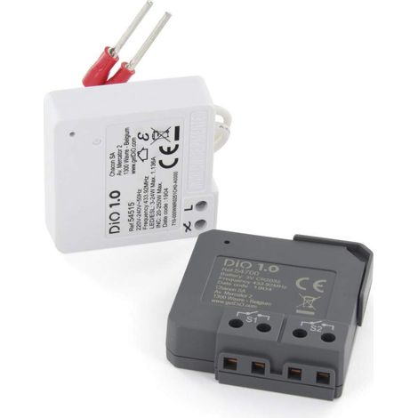 Connected Home Kit pour interrupteur va et vient récepteur et émetteur 250W - Blanc (1/4)