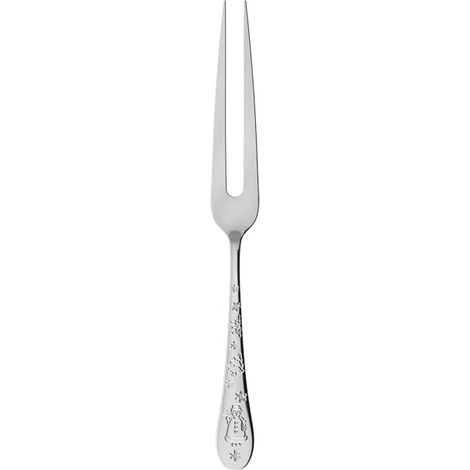 fourchette à viande argentée, garantis lave-vaisselle, couverts de service poli miroir, couverts de table, acier inoxydable (1/3)