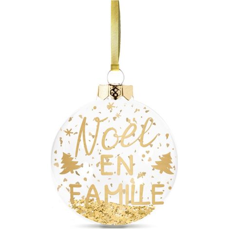 Décoration de sapin à suspendre Noël en famille (1/3)