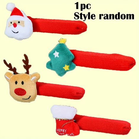 Décorations de poignée de porte de Noël (1 ou 4 pièces), gants de porte Père Noël, décorations pour sapin de Noël, housses de chambre (1/5)