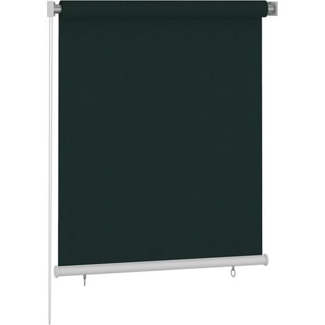 Maison Exclusive - Tenda a Rullo per Esterni 125(L)x140(A) cm Verde scuro HDPE (1/5)