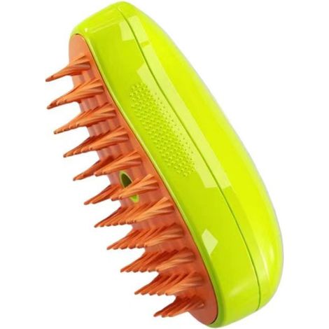 Nuevo cepillo 3 en 1 para gatos, cepillo de vapor verde para eliminar el pelo. (1/2)
