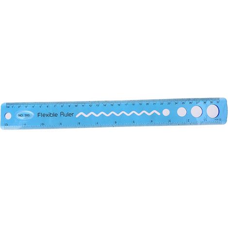 Règle souple et flexible multicolore de 30 cm, règles mesure (1/5)