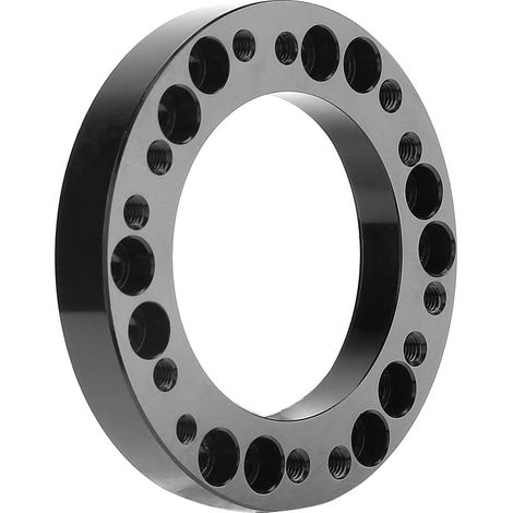 BEBUSINGOTO Kit D'adaptateur Universel D'entretoise de Moyeu de Volant de Voiture pour une Conduite Confortable - Alliage D'aluminium de Haute qualité - Taille 12,5 Mm - Couleur Noire (1/4)