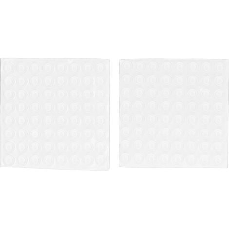 Protecteur mural en Silicone Transparent, 128 pièces, bouchon de poignée de porte ronde avec adhésif fort pour la maison (1/5)