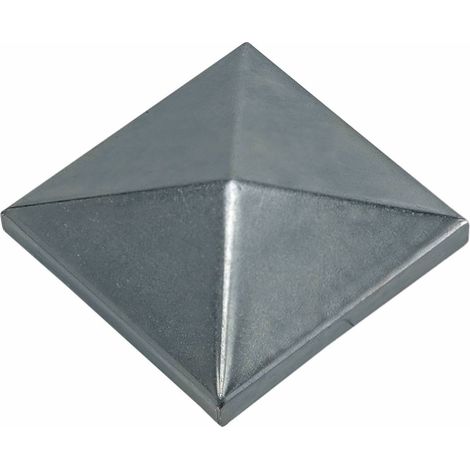 25 x COPRIPILASTRO ACCIAIO QUADRO 80X 80 MM
