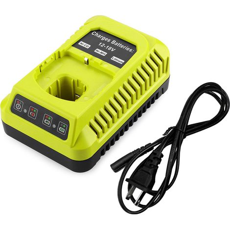Chargeur rapide 12V-18V adaptateur pour outils électriques RYOBI P117 P108, pile lithium-nickel 3A, prise américaine (1/5)