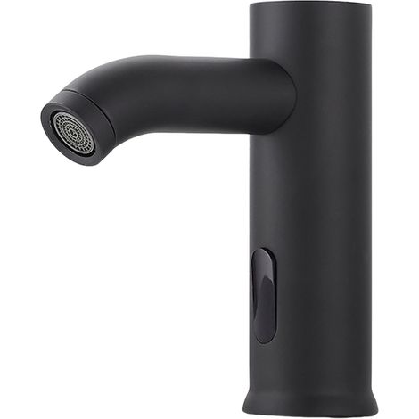 Robinet Capteur Mouvement Automatique Acier Inoxydable Noir Infrarouge Alimentation Pile pour Cuisine Salle de Bain Lavabo Mains Libres (1/5)