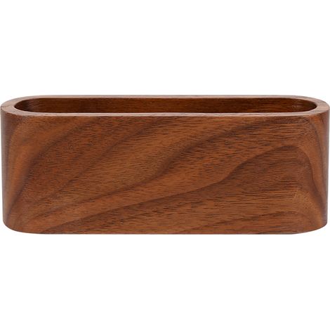 Porte-cartes de visite créatif en bois, 1 pièce, boîte de rangement, organisateur de bureau, ornements de bureau