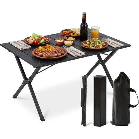Höhenverstellbarer, klappbarer Campingtisch, Stahl, wetterfest