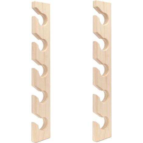 2 pezzi Appendiabiti da parete in legno per cappellini da baseball, organizer da parete per cappellini da baseball, appendiabiti verticale per armadio JRM (1/5)