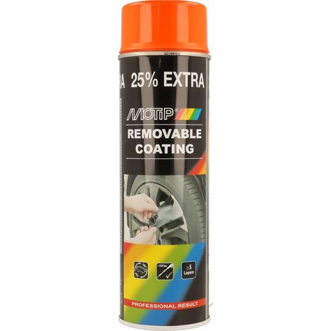 Peinture en spray motip orange 500 ml 6 kg (1/3)