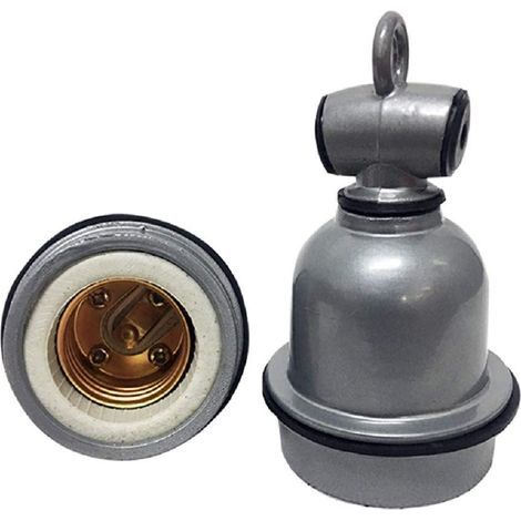 Set mit 2 Keramik-Lampenfassungen mit mittlerem Schraubsockel E26/E27 – wasserdicht, staubdicht und hitzebeständig (1/3)