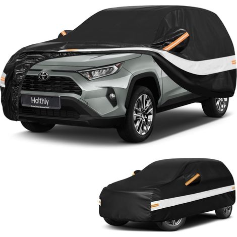 Bache Voiture Exterieur SUV pour Rav4（2005-2026） Housse Voiture à 10 Couche,Bache Voiture 100% Imperméable,Bâche Protection Voiture écran Solaire,Protection UV,Anti Rayures (1/5)