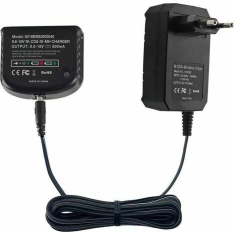 Replacement Charger Compatible with Black & Decker 9.6V 12V 14.4V 18V Nicad Nimh Battery HPB18-OPE HPB18 HPB14 HPB12 HPB96 244760-00 A1718 FSB18 (1/4)
