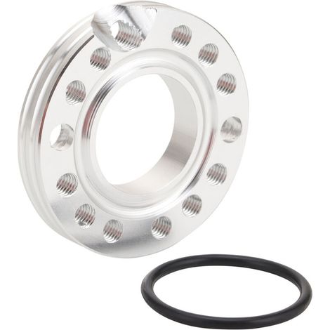 28-mm-Vergaser-Drehdichtung (silber), Ansaugkrümmeradapter, verstellbare Winkel-Montageplatte, universelle Modifikationsdichtung für Motorräder, Geländefahrzeuge und Quads (1/4)