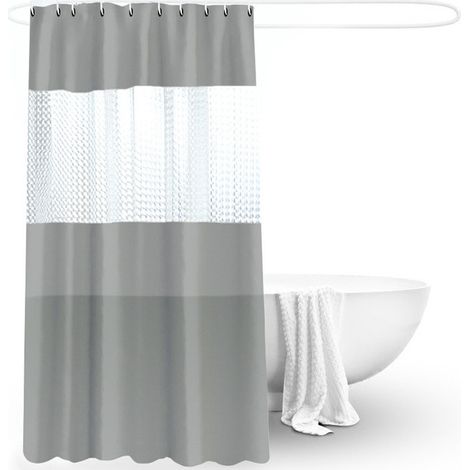 Rideau de douche 180 x 200 cm, anti-moisissure - Imperméable (1/5)