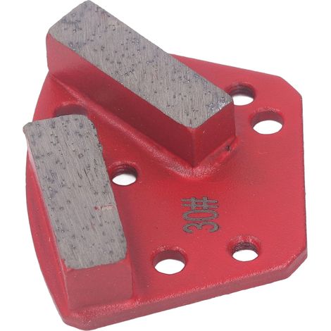 3-teiliges Set Diamantschleifschuhe, Körnung 30, trapezförmig, Betonboden-Schneidwerkzeug, 2 lange Zähne (1/5)