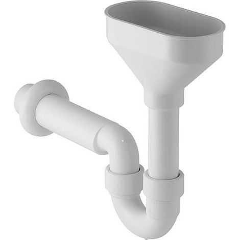 Siphon entonnoir Geberit DN40 avec rosace murale