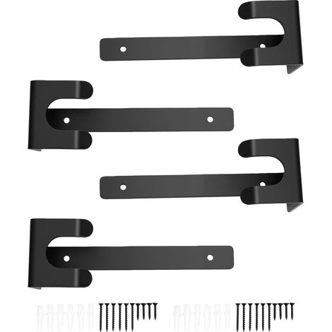 Heavy-Duty Cast Iron Floating Shelf Bracket, 160 lb Capacity (1/5)