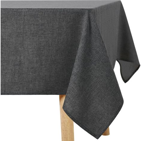 Abwaschbare Tischdecke mit Glitzer & Lotuseffekt, 80x80cm, Dunkelgrau