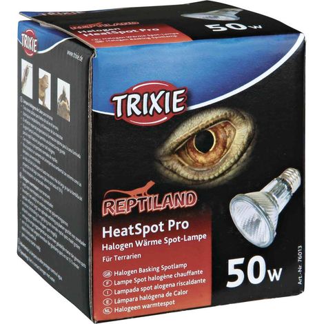 Lampe chauffante halogène - TRIXIE - 65 × 88 mm - 50 W - Argenté - Réflecteur spécial - Durée de vie 2000 heures (1/4)