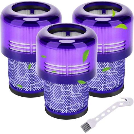 Confezione da 3 filtri per aspirapolvere senza fili Dyson V11 V15 SV14 SV17 SV22 Absolute Animal Extra Pro Detect Torque Drive, unità di ricambio lavabile