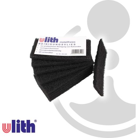 ULITH metallfreies Reinigungsvlies 60 x 130 mm zur Reinigung von Cu-Rohren- 10er-Pack (1/2)