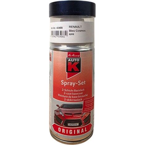 Bombe de peinture pour carrosserie - Renault - RPR Bleu cosmos - 150 ml - Auto K