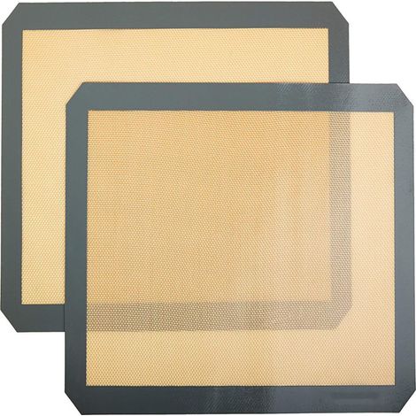 Tapete de silicona antiadherente Basics para hornear, apto para alimentos, juego de 2, beige/gris, rectangular, 42 x 29,5 cm (1/5)