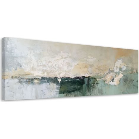 Tableau déco Abstrait moderne vert 90x30 (1/5)