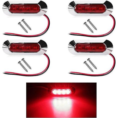 4 luces de posición laterales con 4 LED, luces de posición delanteras y traseras - yu (1/5)